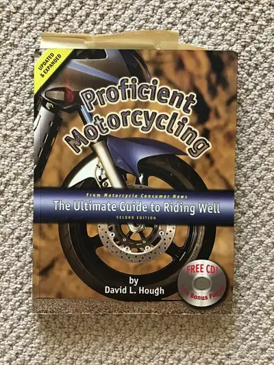 David Hough’s, Proficient Motorcycling (256 pages) ($10); More Proficient Motorcycling (288 pages) (...