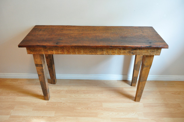 Rustic Barn-Board Table (Folk-Art circa 1990) in Other Tables in Bedford - Image 4