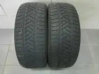 2 x 245/50/19 PIRELLI scorpion WINTER rUN fLAT tires 85%80 tread