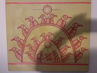 Original Ahmoo Allen Angeconeb Paint - "Spirit of the Air" - W, View more