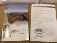 Therapeutic pillow and eye mask - brand new