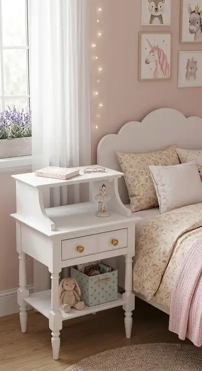 1 solid wood end table , View more