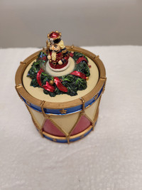Christmas Drum Trinket Box