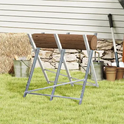 Portable Sawhorse Heavy Duty Cutting Stand Steel Adjustable Work, View more