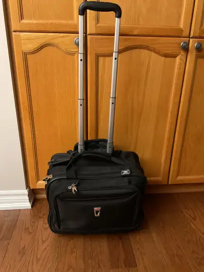 DELSEY Business Carry-On Bag with Wheels and Pull Handle, View more