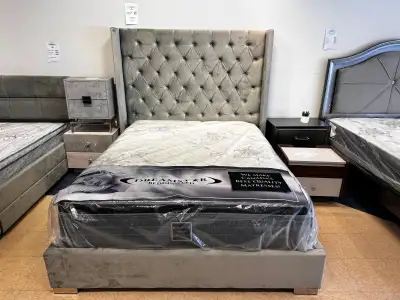 Lit queen 60'' (velours) S-8115, View more