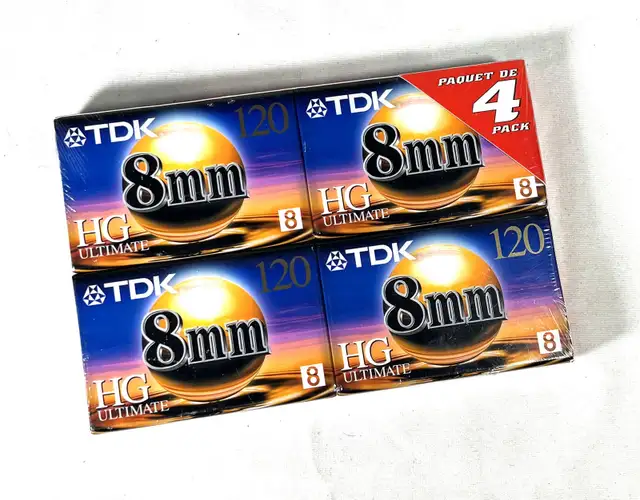 TDK 8mm 4 Pack Tapes / New / Sealed64744836481538120