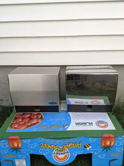 Buyer must pick it up. Two Paper Towel Dispensers. Frost Products. Message me if you are interested....