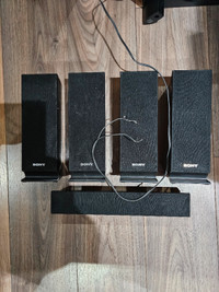Sony 6 piece Surround Sound speaker system set W/Subwoofer