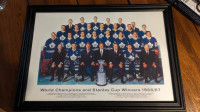 Leafs Stanley Cup Champions 1966-67 framed team picture