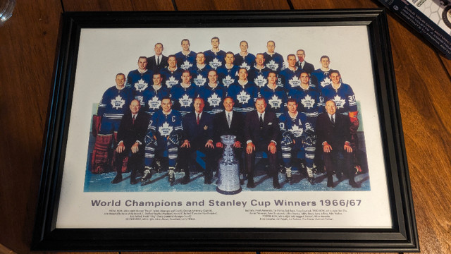 Leafs Stanley Cup Champions 1966-67 framed team picture in Arts & Collectibles in St. Catharines