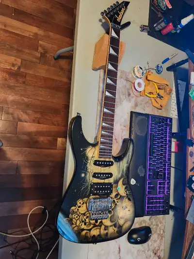 Jackson dk2 mij pile of skulls project guitar, View more
