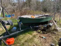 12 foot boat and trailer 