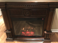 Wooden Electric Fireplace