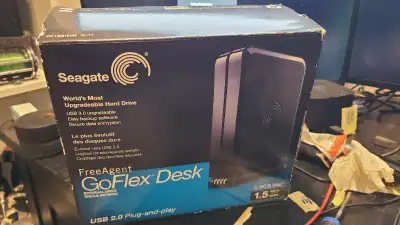 Seagate GoFlex Desk 1.5 TB External Hard Drive for PC & Mac, View more