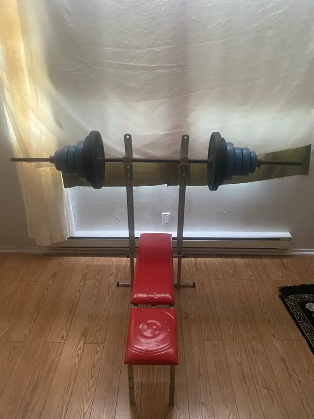 Gym bench and weights in Exercise Equipment in Ottawa - Image 2
