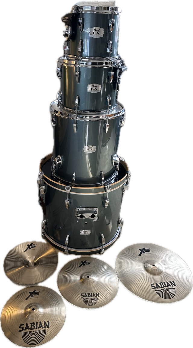 Pearl Export EX Drum Kit + Sabian XS20 B20 Cymbals in Drums & Percussion in City of Toronto - Image 2