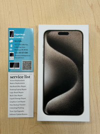 Brand New Sealed iPhone 15 Pro Max 256GB Natural Titanium $1750 