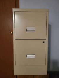 2 Drawer Metal  File Cabinet-Get Organized