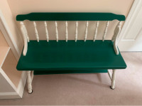 Antique solid wood bench