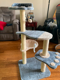 Cat Tree Cat Tower Posts with Jump 40"H x 18" x 18"