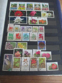 Cancelled Canadian Stamps – Plants/Flowers  70+