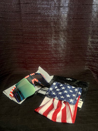 American flag polarized sunglasses and headband bundle
