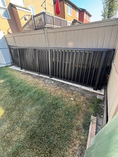 Black Aluminum Deck Railing (Around 93 Feet Total), View more