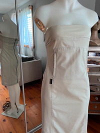Robe bustier  Designer Montréalais Lino Catalano strapless dress