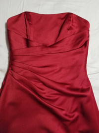 Cranberry bridesmaid or prom dress