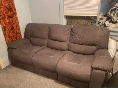 3 seat reclining couch, View more