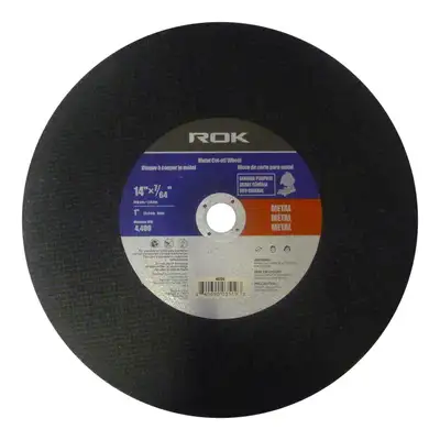 ROK 14" x 7/64" Metal Cut-Off Wheel 1" Arbor, View more