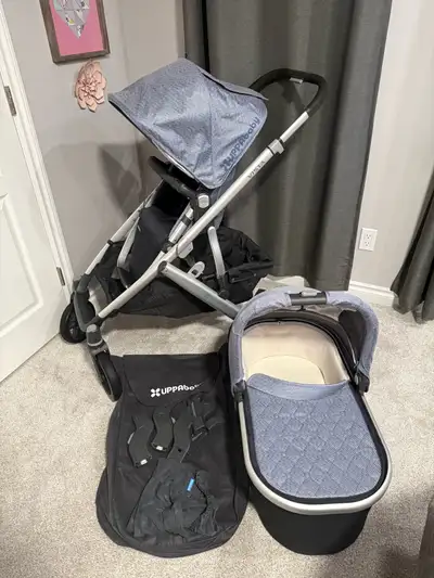 Uppababy Vista Stroller + Bassinet + Accessories , View more