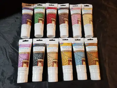 Delta Texture Magic Dimensional Paint, assorted new 4oz tubes, View more