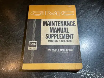 1963 GMC Truck Models 1000-5000 Maintenance Manual Suburban 4x4, View more