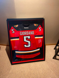Giordano Jersey Signed & Professionally Framed in Shadow Box