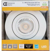 Commercial Electric 5 in. Recessed Gimbal Trim LED Light