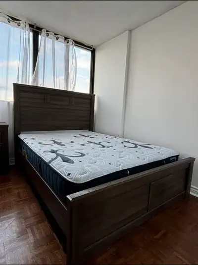 Bed fram and box, View more
