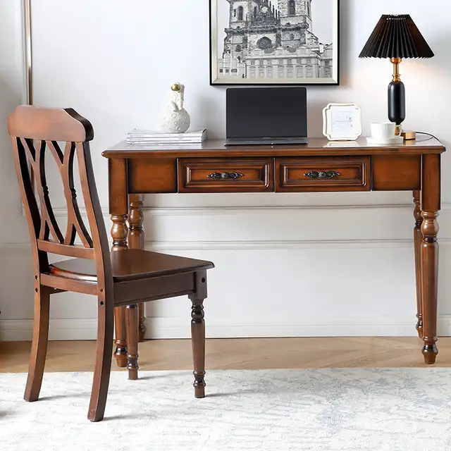 COURTYARD Scandinavian American Solid Wood Writing Desk Executi in Desks in Markham / York Region - Image 8