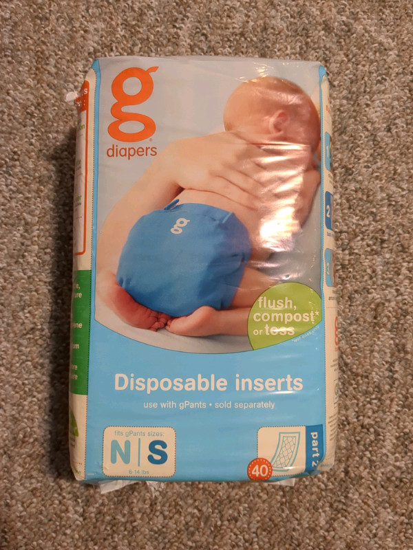 g diapers disposable inserts (small) in Bathing & Changing in Winnipeg