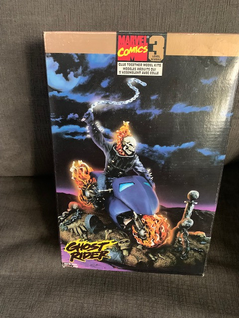 Marvel Comics Ghost Rider Glue Model Kit Toy Biz Level 3 Sealed in Toys & Games in City of Halifax