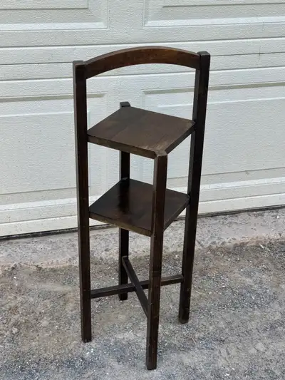 Vintage Wooden Two-Tier Plant Stand. $15. , View more