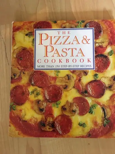 The Pizza Pasta Cookbook, $10, hard cover with jacket, View more