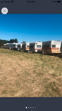  100 camper trailers concert camp party bunkie office hunt etc. 