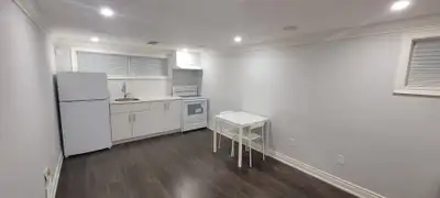 Description - Basement Studio Apartment for rent - Very bright, one large space suitable for: :: Sin...