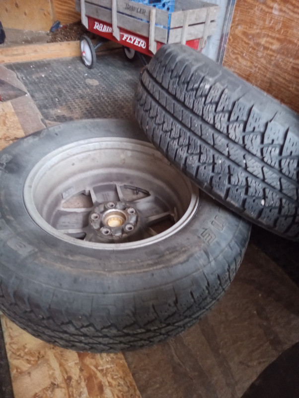 5 Truck  rims AND tiers 225/70R18 M/S in Tires & Rims in Winnipeg - Image 2
