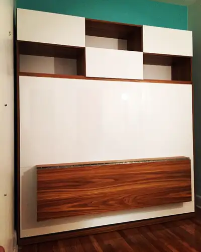 Lit mural et bureau escamotable, View more