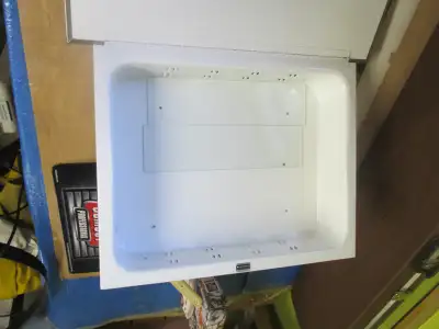 medicine cabinet with mirror and 2 glass shelves, View more