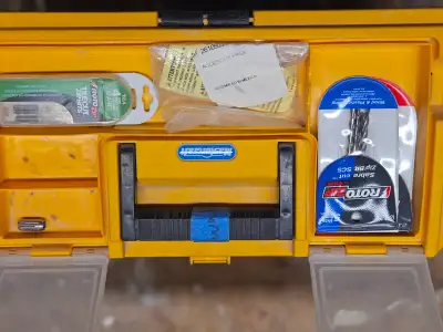 Nearly new Rotozip drywall cutter. Works great for outlet cuts. In ludes dpiral bits for drywall and...