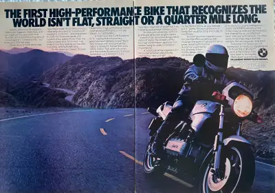 1985 BMW K100 2-Pg Original Ad, View more